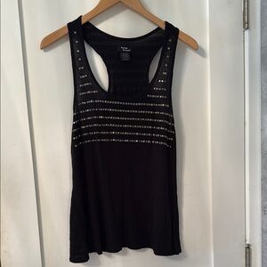 Express Black and Silver Sleeveless Tank Top